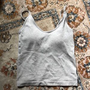Em Creme Tank w/ built in bra